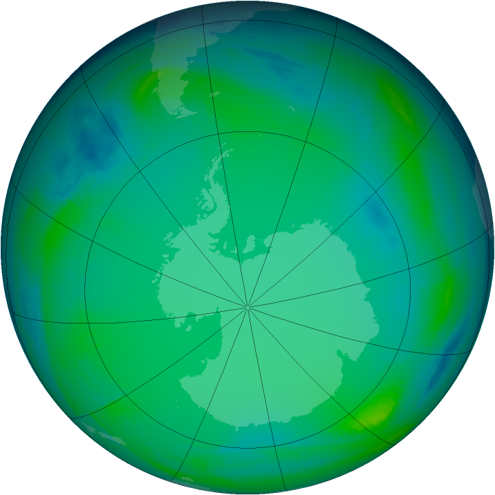 Ozone Map 1999-07-11